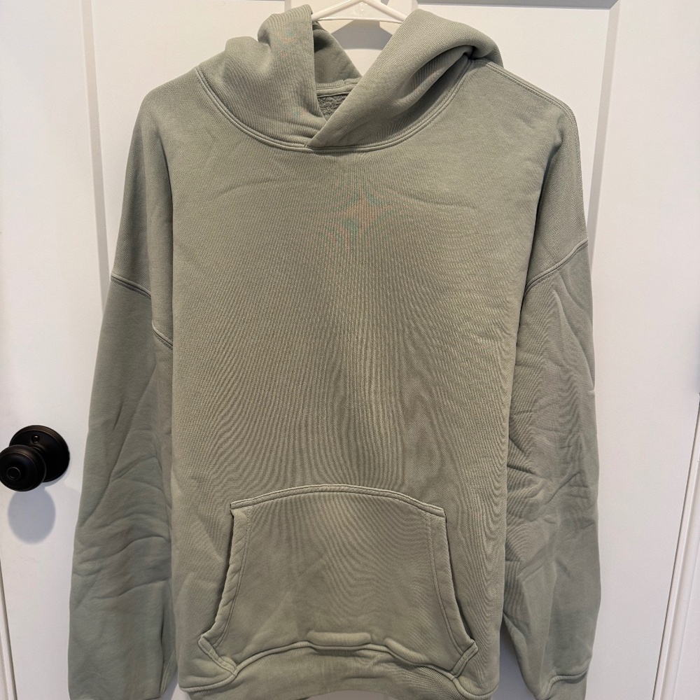 Abercrombie Essential Pop-Over Hoodie - Green - Medium